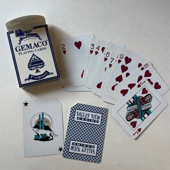 Rare vintage y2k DECK OF GEMACO Indian Casino PLASTIC COATED  Casino Floor  Pack - Picture 1 of 6